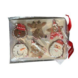 Hallmark Christmas Gingerbread Scented Ornaments Set of 6 With Ribbon holiday